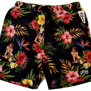 Lifted Research Group Mens LRG Not Too Strange Hybrid Chinos Boardshorts New